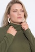 Shirt, met col, slim, lange mouwen, biologische katoen