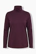 T-shirt en coton bio, manches longues et col roulé - coupe Slim