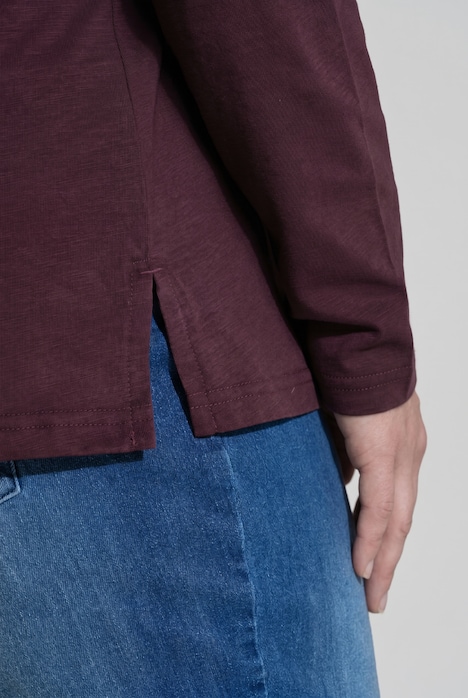 Shirt, Rollkragen, Slim, Langarm, Biobaumwolle