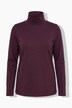Shirt, Rollkragen, Slim, Langarm, Biobaumwolle