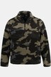 Veste de ski JAY-PI en polaire teddy coupe-vent, dans un imprimé camouflage,