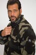 Veste de ski JAY-PI en polaire teddy coupe-vent, dans un imprimé camouflage,