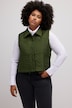 Quilted Snap Front Crop Vest