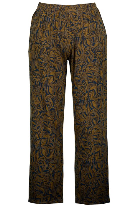 Pyžamové kalhoty, lístky, kapsy, biobavlna