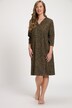 Eco Cotton Pretty Leaf Print V-Neck Knit Nightgown