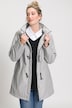 Mini Check Toggle Button Fleece Lined Softshell Jacket