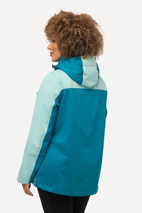 Veste Imperméable Femme Sport - Coupe-Vent Respirante, Capuche Réglable - Pour Course, Golf, Vélo (Étanchéité 10 000 Mm)