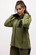 HYPRAR Zip Front Hooded Stretch Sweatshirt