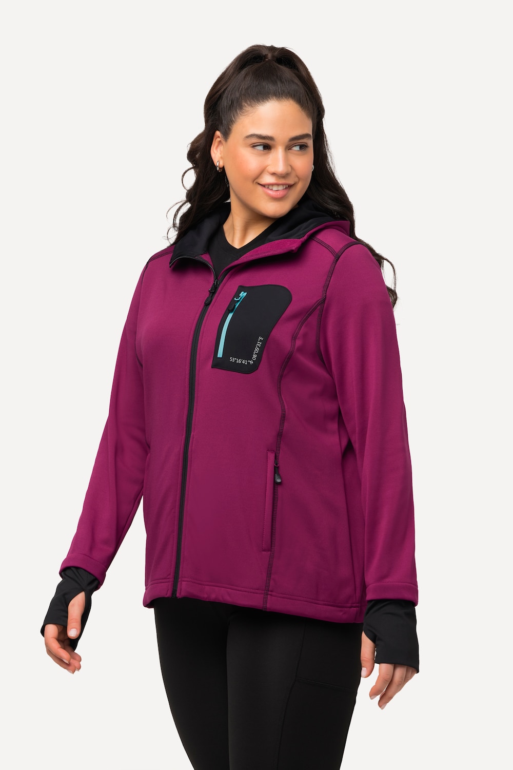 Große Größen HYPRAR Sweatjacke, Damen, rosa, Größe: 58/60, Polyester, Ulla Popken