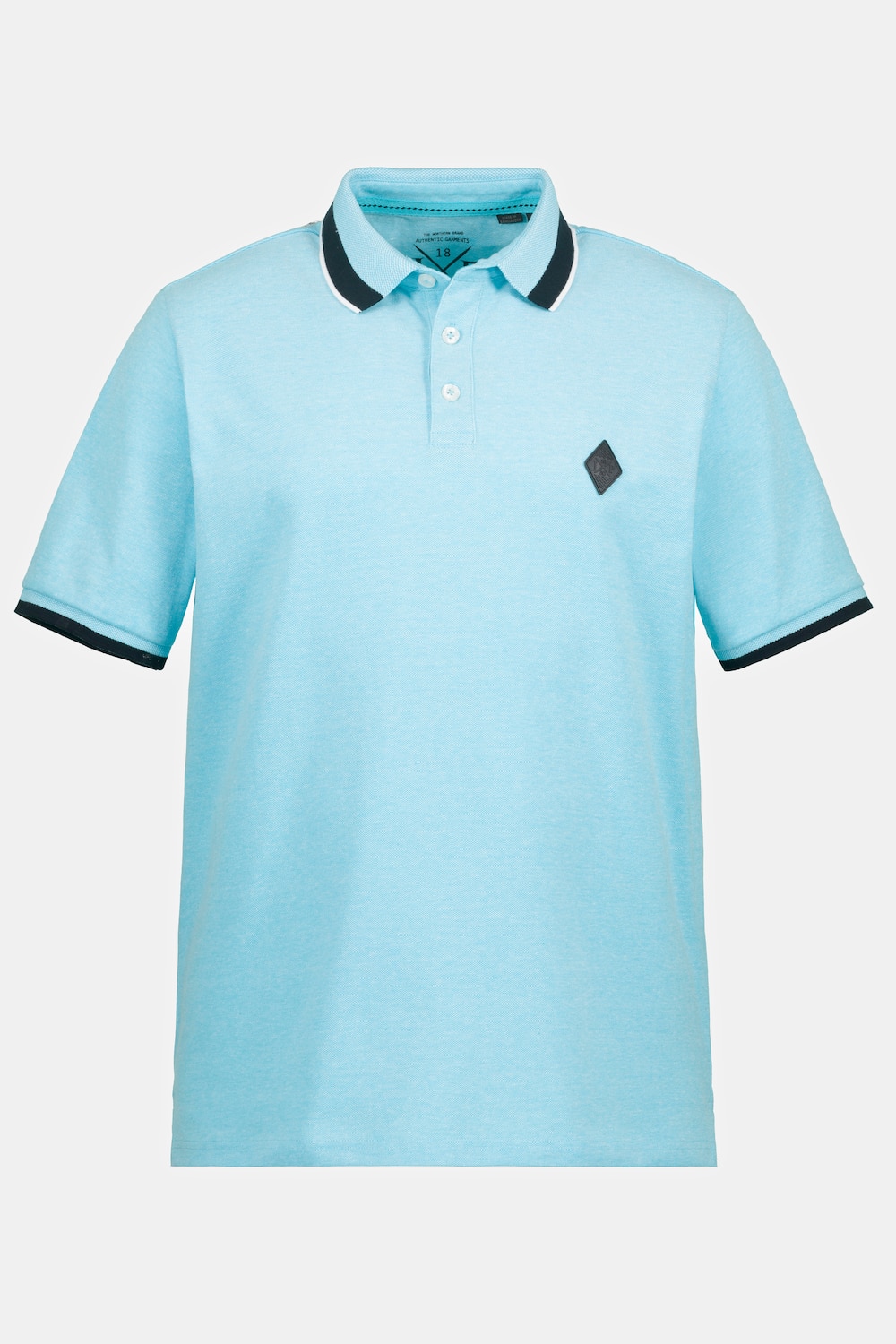 Poloshirt, Große Größen, Herren, türkis, Größe: L, Baumwolle, JP1880 product