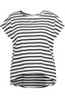 Tričko, oversize, pruhy, kulatý výstřih, bez rukávů