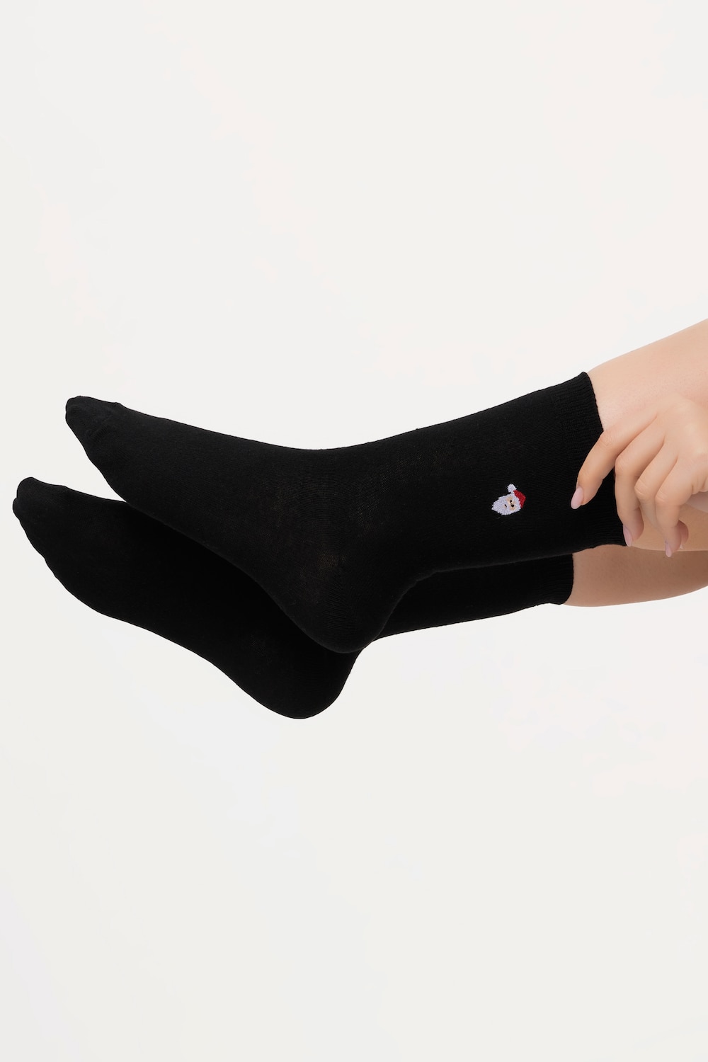 grandes tailles chaussettes de noël, femmes, noir, taille: 35-38, coton/polyester, ulla popken