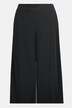 Wide Leg Elastic Waist Stretch Knit Crop Pants