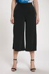 Wide Leg Elastic Waist Stretch Knit Crop Pants