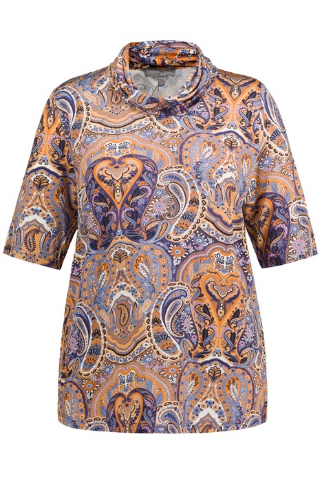 Slinky tričko, Paisley, A střih, rolák, krátké rukávy