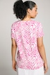 T-Shirt, Zebra Print, Statement, Rundhals, Halbarm