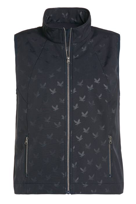 Softshellová vesta, racek, flísová podšívka, bez rukávů