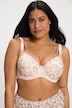 Soutien-gorge à armature, motif floral, coque souple, bonnet B - D