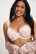 Soutien-gorge à armature, motif floral, coque souple, bonnet B - D