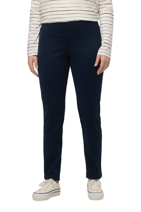 Kalhoty Sienna, úzké nohavice, vysoký pas, biobavlna