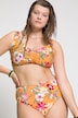 Bikini Slip, High Waist, Tropical Print, Shaping