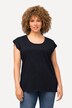 Tičko, průstřihy na ramenou, knoflíky, kulatý výstřih, krátké rukávy