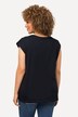 Tičko, průstřihy na ramenou, knoflíky, kulatý výstřih, krátké rukávy