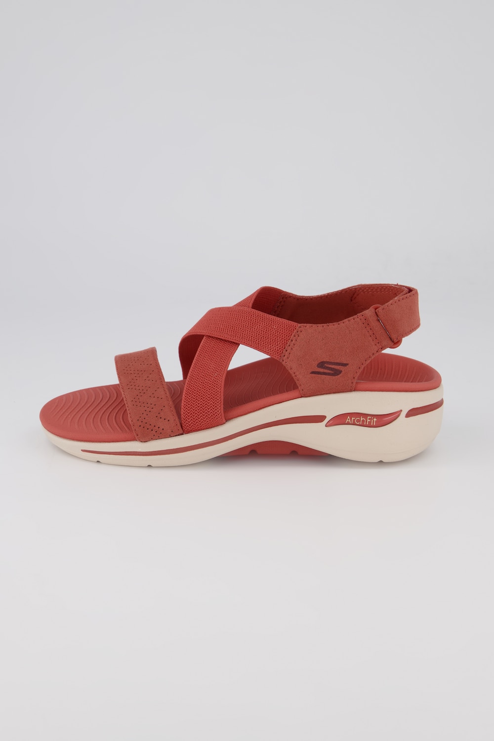 Grote Maten Skechers sandalen, Dames, rood, Maat: 39, Polyester, Ulla Popken