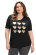 Tričko, srdce, Classic, výstřih do V, krátké rukávy