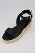 Leder-Espadrilles, Bast-Sohle, Weite-H