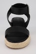 Leder-Espadrilles, Bast-Sohle, Weite-H