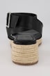 Leder-Espadrilles, Bast-Sohle, Weite-H