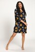 Homewear-Longshirt, Blüten, Rundhals, 3/4-Arm
