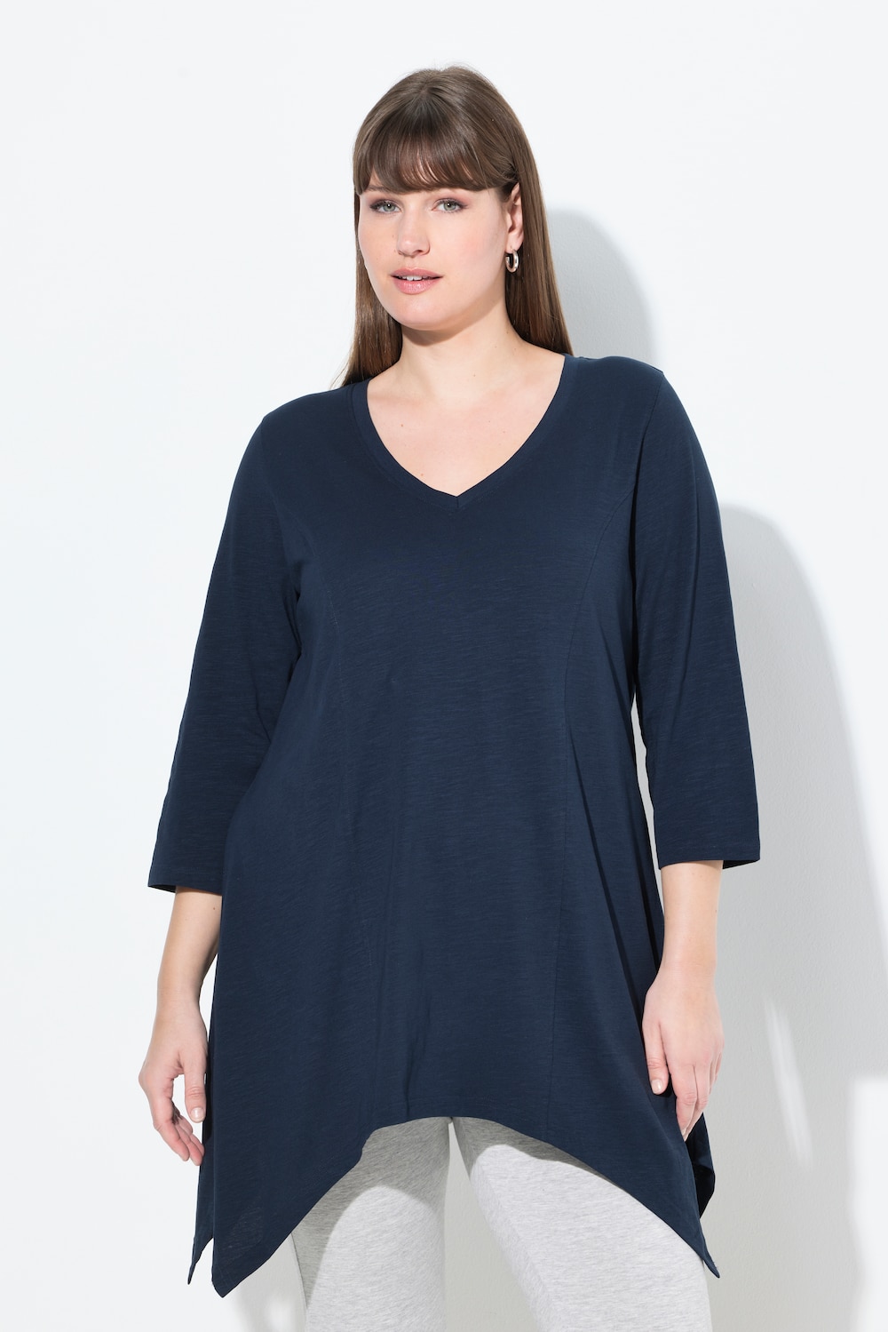 Große Größen Shirt, Damen, blau, Größe: 58/60, Baumwolle, Ulla Popken