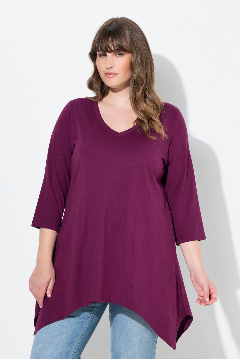 Große Größen Shirt, Damen, rot, Größe: 46/48, Baumwolle, Ulla Popken