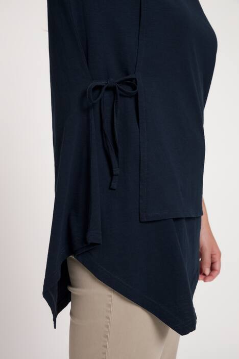 Camiseta, cuello barco, mangas 3/4, algodón orgánico