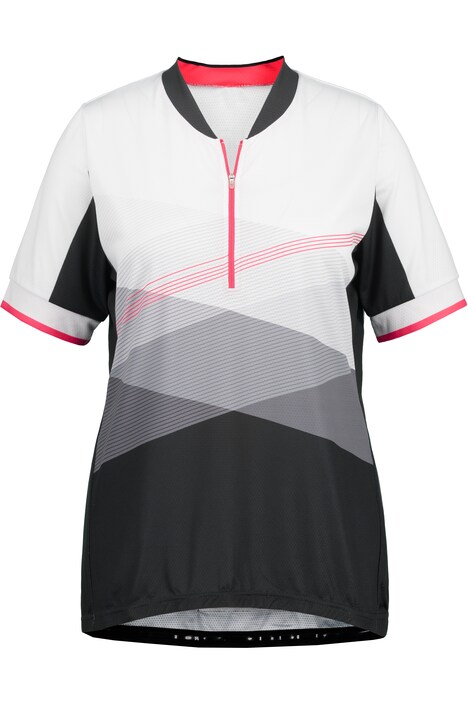 Cyklistické tričko, stojáček, vzadu delší, krátké rukávy