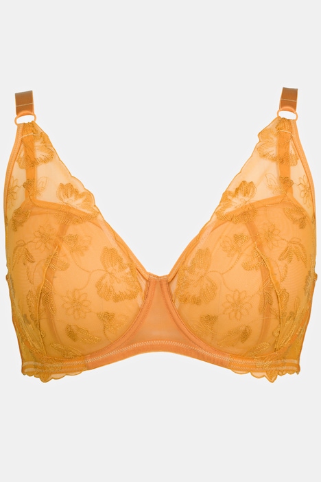 LINGERIE FEMME BONNET C soutien gorge à armatures fleuri orange - Taille  95C EUR 13,99 - PicClick FR