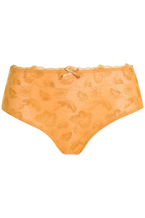 Midi kalhotky, transparentní krajka, vyšší střih