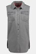 Denim Button Front Long Stretch Vest