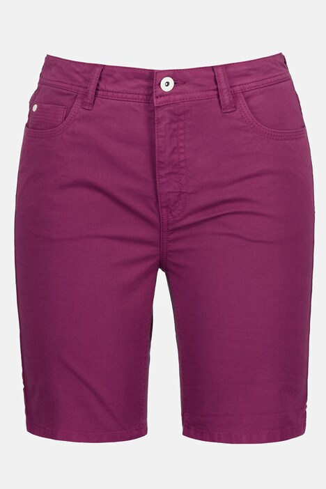Shorts, Zipper, Saum mit Umschlag