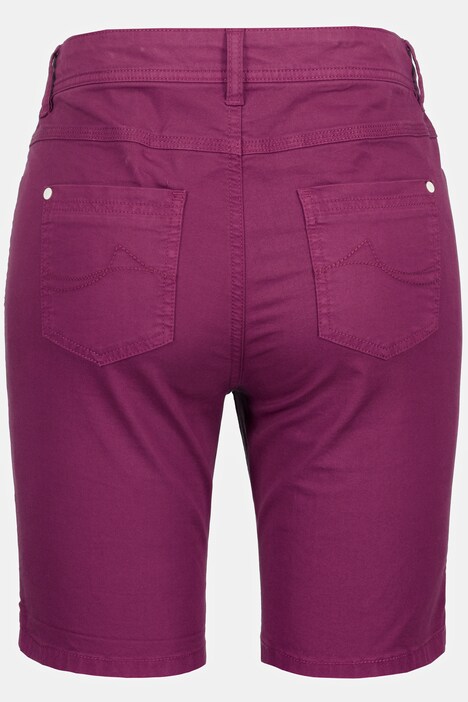 Shorts, Zipper, Saum mit Umschlag