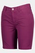 Shorts, Zipper, Saum mit Umschlag