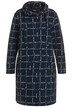 Teplákové šaty, kostkované, stojáček, dlouhé rukávy