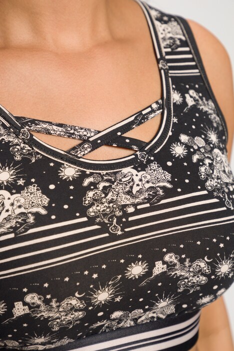 Bustiers, 2er-Pack, Ausschnitt, Zierbänder