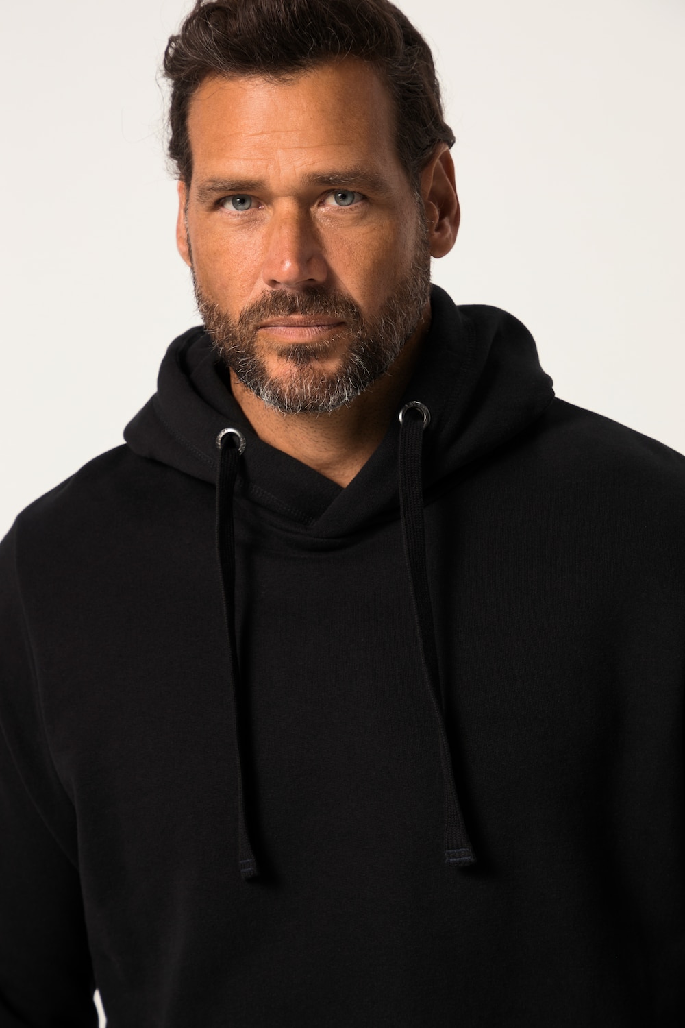 Stora storlekar Hoodie, Her, svart, storlek: 8XL, Bomull/Polyester, JAY-PI