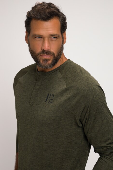 JP 1880 Jay-pi Henley Flexnamic – Maglietta Fitness Uomo A Mezze Maniche, Massima Libertà Di Movimento