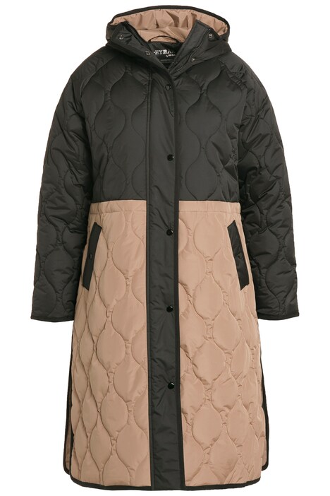 HYPRAR prošívaný kabát, nepromokavý, kapuce