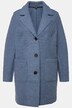 Curly Wool Look Button Front Patch Pocket Coat
