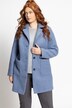 Curly Wool Look Button Front Patch Pocket Coat